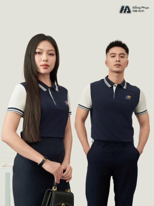 Mẫu Áo Polo Đồng Phục Công Ty FPT Retail Màu Xanh Đen - 1