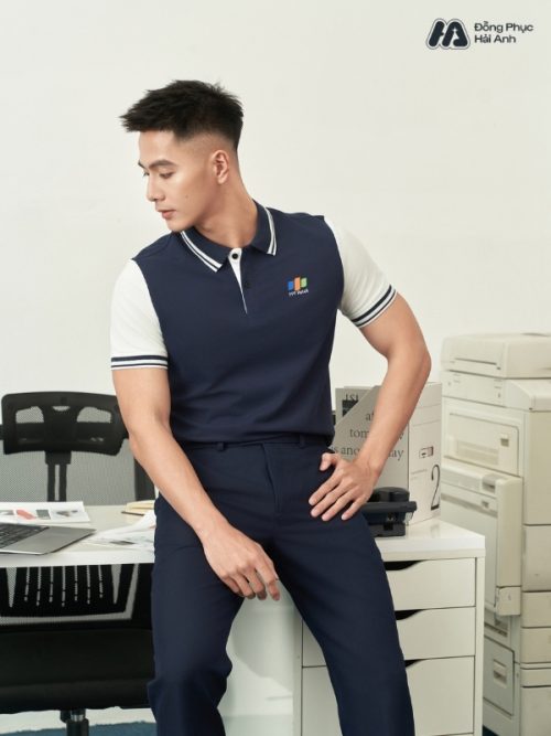 Mẫu Áo Polo Đồng Phục Công Ty FPT Retail Màu Xanh Đen - 4
