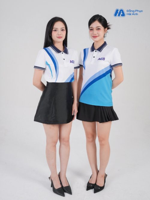 Mẫu Áo Polo Đồng Phục Công Ty In Chuyển Nhiệt ACB - 2