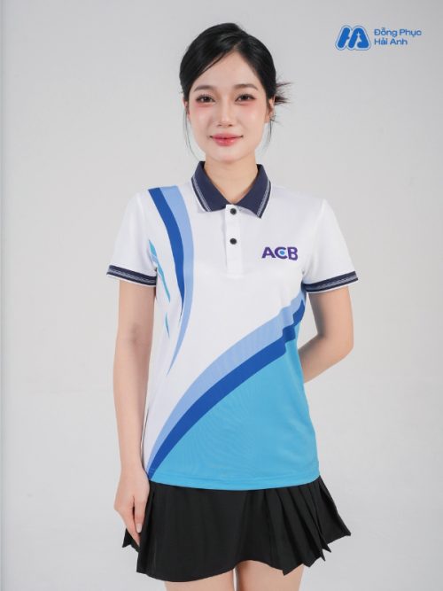 Mẫu Áo Polo Đồng Phục Công Ty In Chuyển Nhiệt ACB - 4