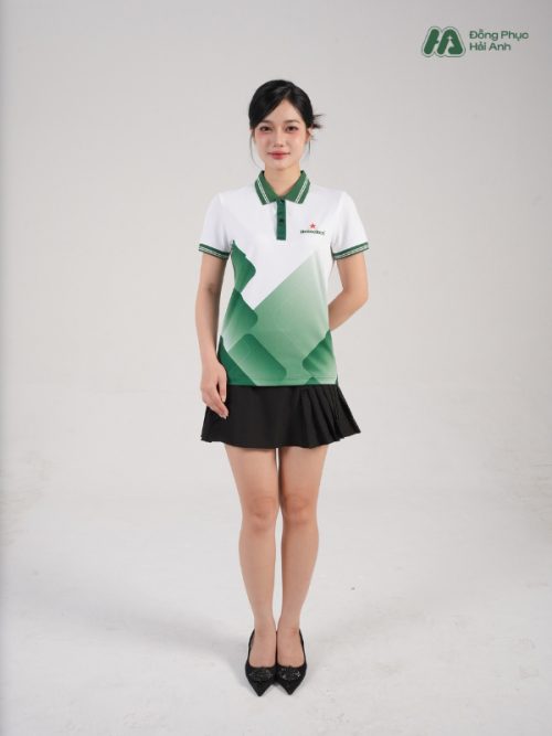Mẫu Áo Polo Đồng Phục Công Ty In Chuyển Nhiệt Heniken - 4