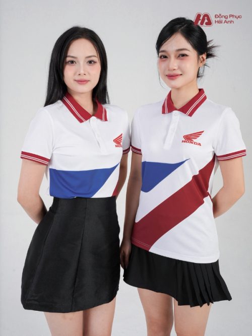 Mẫu Áo Polo Đồng Phục Công Ty In Chuyển Nhiệt Honda - 1