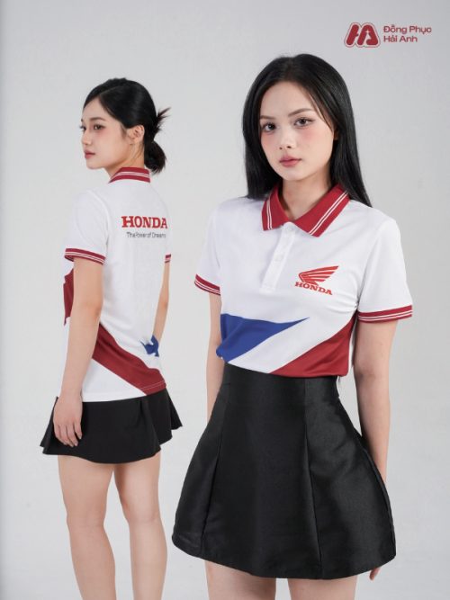 Mẫu Áo Polo Đồng Phục Công Ty In Chuyển Nhiệt Honda - 2