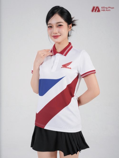Mẫu Áo Polo Đồng Phục Công Ty In Chuyển Nhiệt Honda - 4