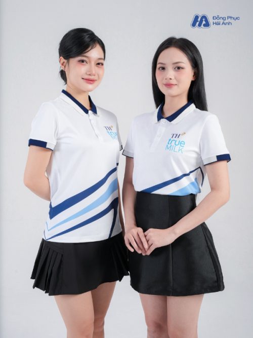 Mẫu Áo Polo Đồng Phục Công Ty In Chuyển Nhiệt TH True Milk-1