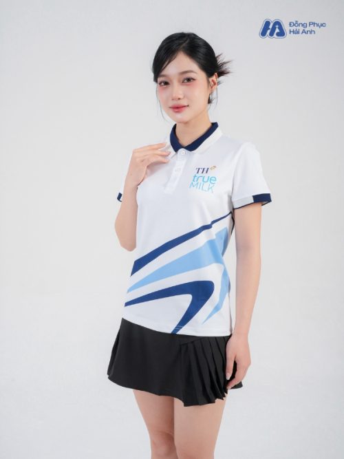 Mẫu Áo Polo Đồng Phục Công Ty In Chuyển Nhiệt TH True Milk-4