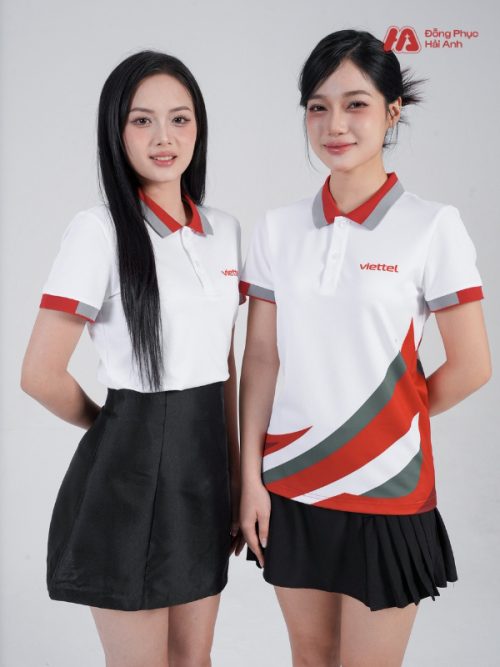 Mẫu Áo Polo Đồng Phục Công Ty In Chuyển Nhiệt Viettel - 1
