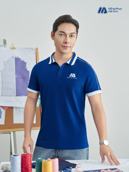 Mẫu Áo Polo Đồng Phục Công Ty Intersection Màu Bích - 3