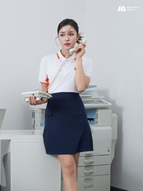 Mẫu Áo Polo Đồng Phục Công Ty Mastercard Màu Trắng Gạo - 2