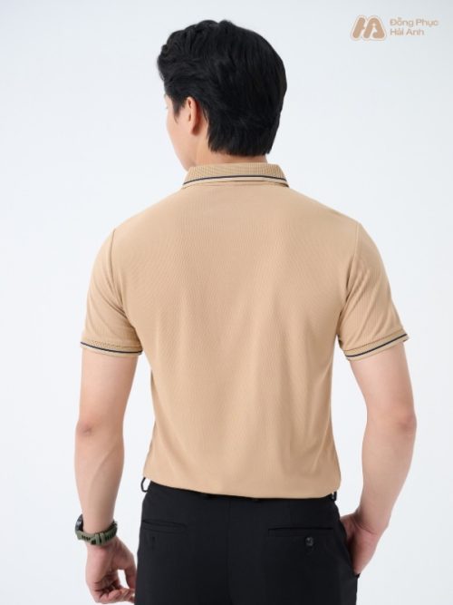 Mẫu Áo Polo Đồng Phục Công Ty Màu Be - 4