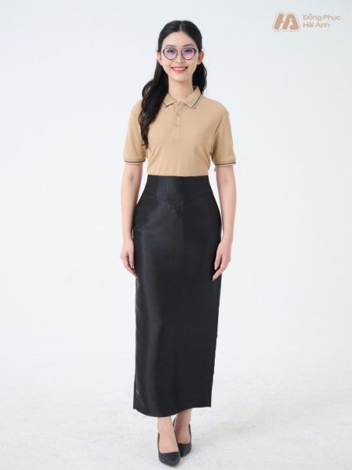 Mẫu Áo Polo Đồng Phục Công Ty Màu Be - 3