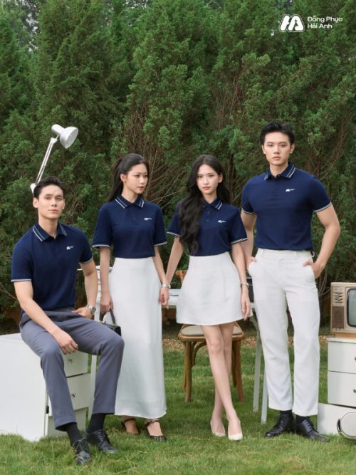 Mẫu Áo Polo Đồng Phục Công Ty Timeless Màu Xanh Đen - 4