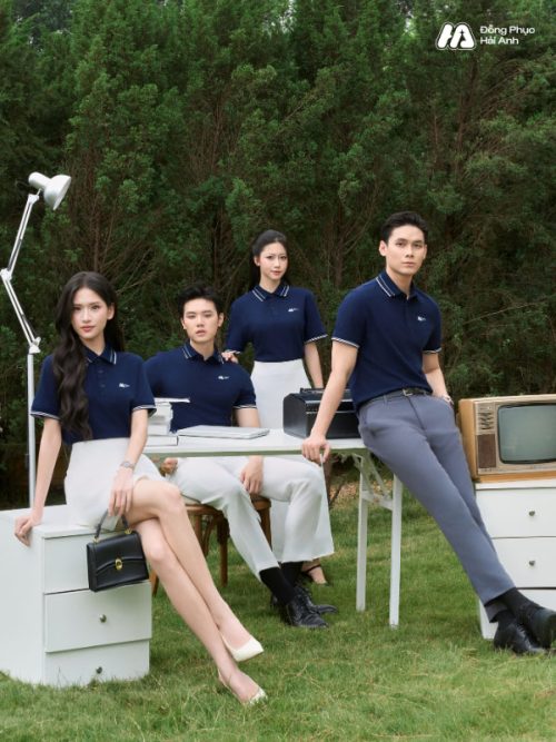 Mẫu Áo Polo Đồng Phục Công Ty Timeless Màu Xanh Đen - 3