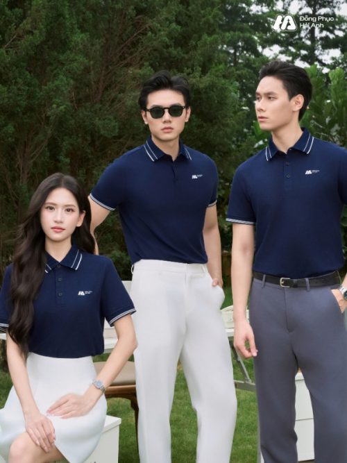 Mẫu Áo Polo Đồng Phục Công Ty Timeless Màu Xanh Đen - 2