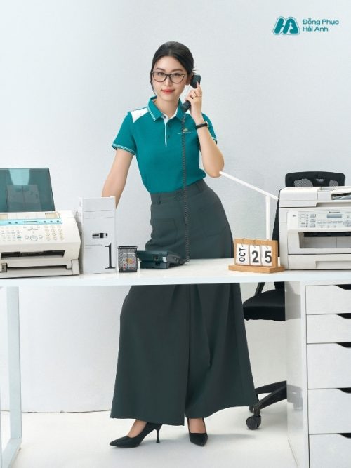 Mẫu Áo Polo Đồng Phục Công Ty Màu Xanh Lý - 1