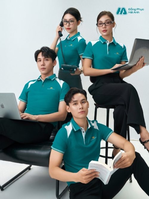 Mẫu Áo Polo Đồng Phục Công Ty Màu Xanh Lý - 3