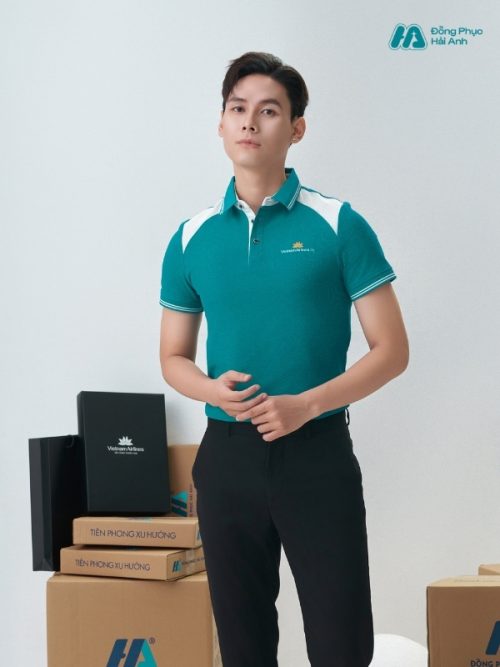 Mẫu Áo Polo Đồng Phục Công Ty Màu Xanh Lý - 4
