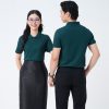 Mẫu Áo Polo Đồng Phục Công Ty Màu Xanh Ve Chai-1