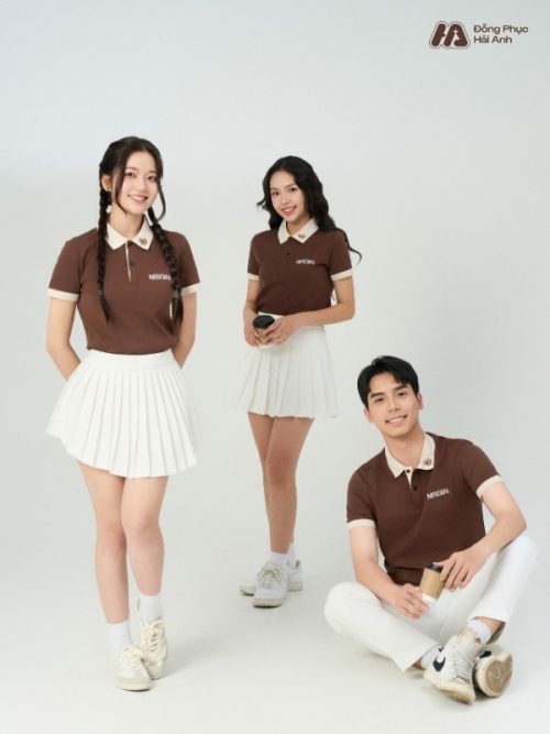 Mẫu Áo Polo Đồng Phục Công Ty Nescafe Màu Nâu - 3