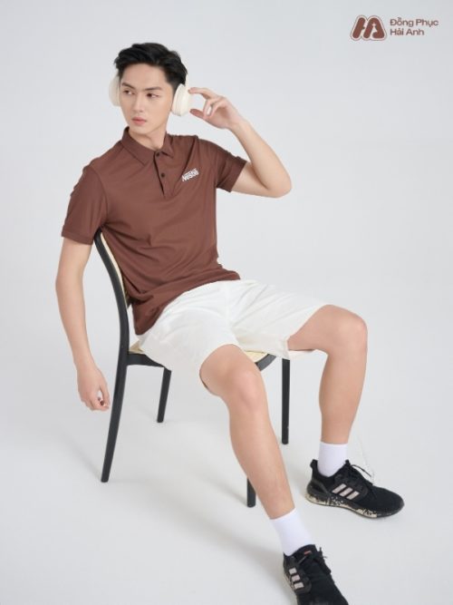 Mẫu Áo Polo Đồng Phục Công Ty Nestle Màu Nâu - 4