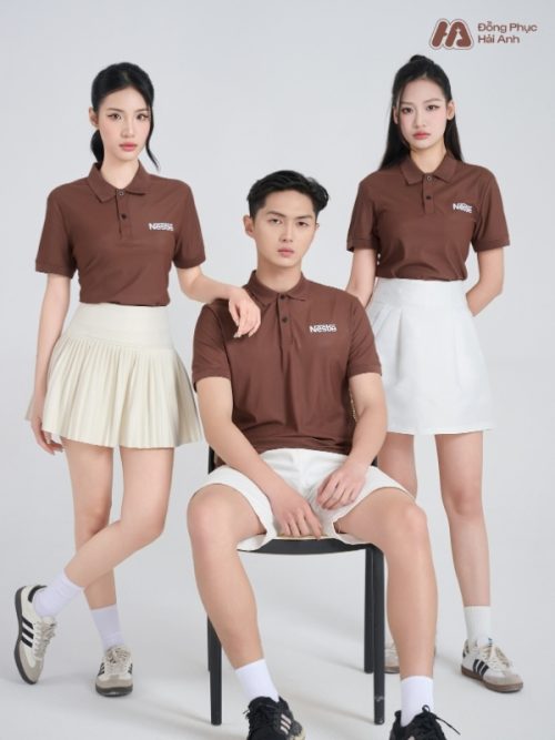 Mẫu Áo Polo Đồng Phục Công Ty Nestle Màu Nâu - 2