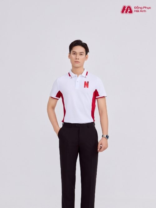 Mẫu Áo Polo Đồng Phục Công Ty Netflix Màu Trắng Gạo - 3