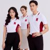 Mẫu Áo Polo Đồng Phục Công Ty Netflix Màu Trắng Gạo