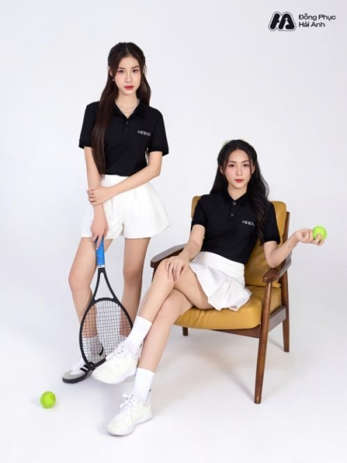 Mẫu Áo Polo Đồng Phục Công Ty Oppo Màu Đen - 3