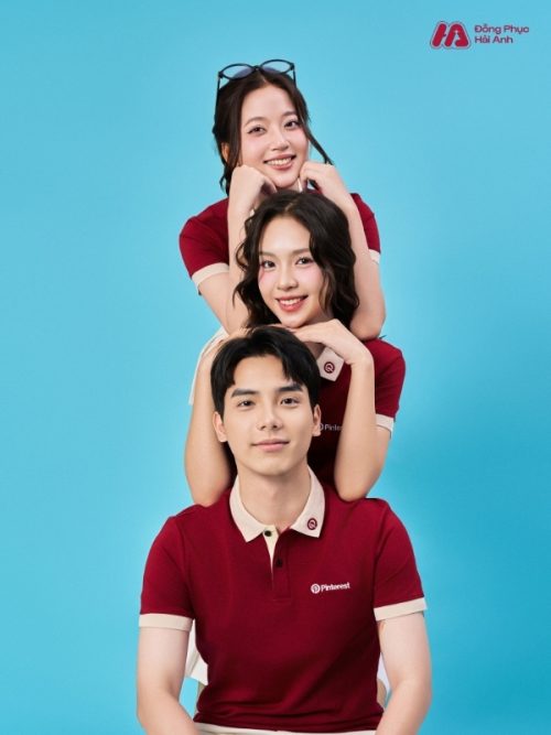 Mẫu Áo Polo Đồng Phục Công Ty Pinterest Màu Đỏ Đô - 2