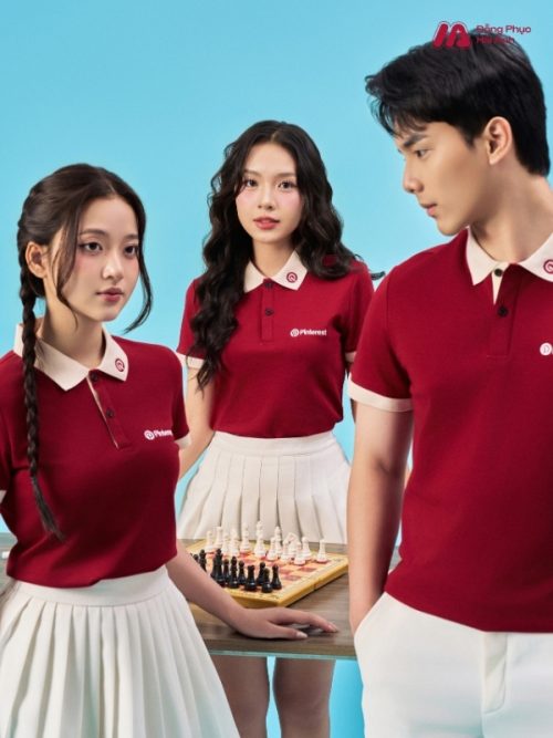 Mẫu Áo Polo Đồng Phục Công Ty Pinterest Màu Đỏ Đô - 4