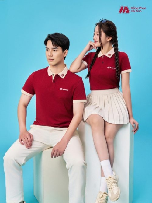 Mẫu Áo Polo Đồng Phục Công Ty Pinterest Màu Đỏ Đô - 1