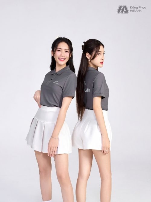 Mẫu Áo Polo Đồng Phục Công Ty ShopDunk Màu Xám -1