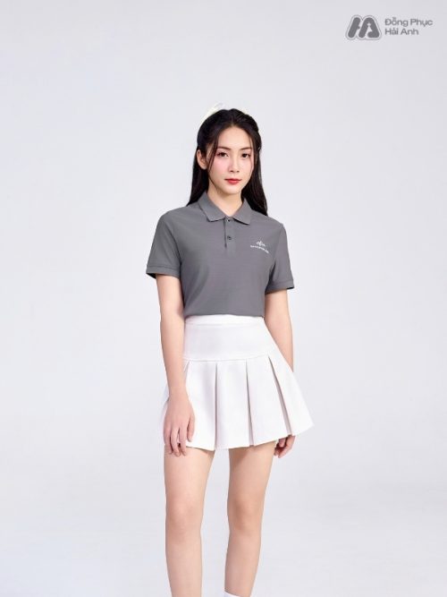 Mẫu Áo Polo Đồng Phục Công Ty ShopDunk Màu Xám - 3