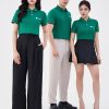 Mẫu Áo Polo Đồng Phục Công Ty Spotify Màu Xanh Lá-1