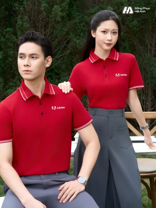 Mẫu Áo Polo Đồng Phục Công Ty Timeless Màu Đỏ - 2