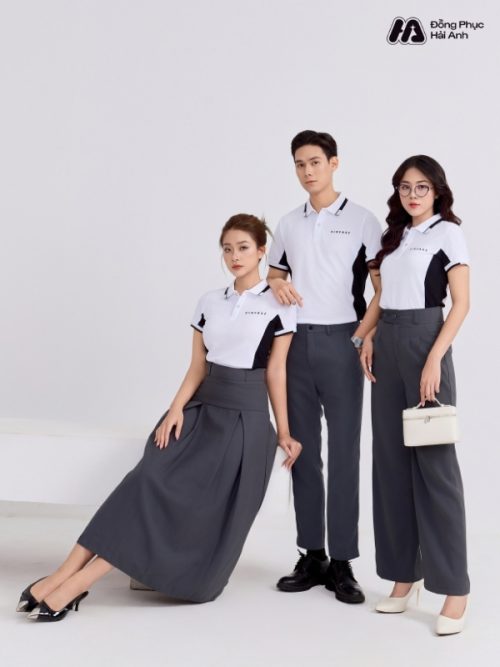 Mẫu Áo Polo Đồng Phục Công Ty Vinfast Màu Trắng - 2
