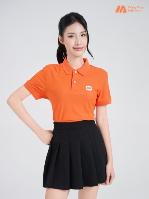 Mẫu Áo Polo Đồng Phục Công Ty Xiao Mi Màu Cam - 4