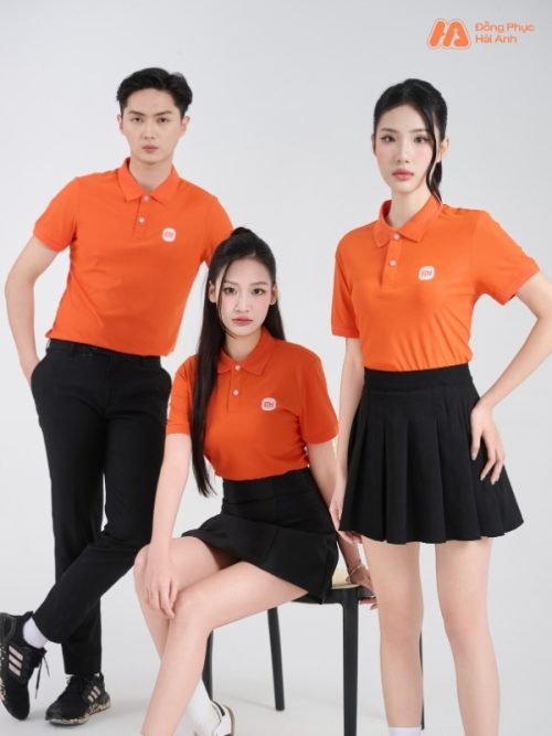 Mẫu Áo Polo Đồng Phục Công Ty Xiao Mi Màu Cam - 2
