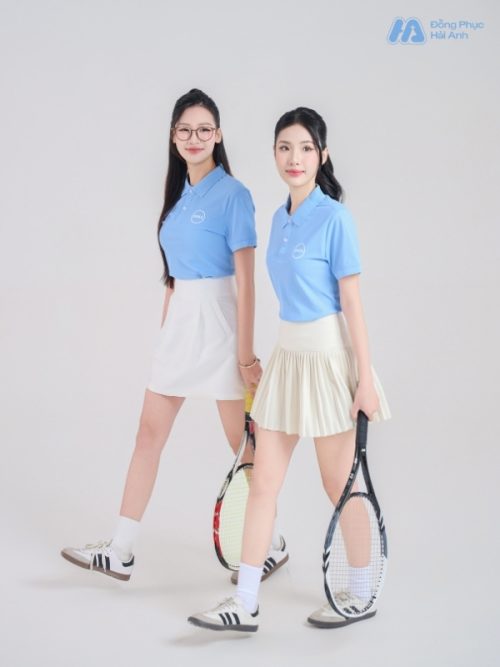 Mẫu Áo Polo Đồng Phục Công Ty Dell Màu Xanh Biển - 1