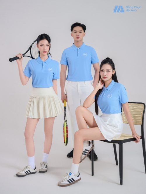 Mẫu Áo Polo Đồng Phục Công Ty Dell Màu Xanh Biển - 2