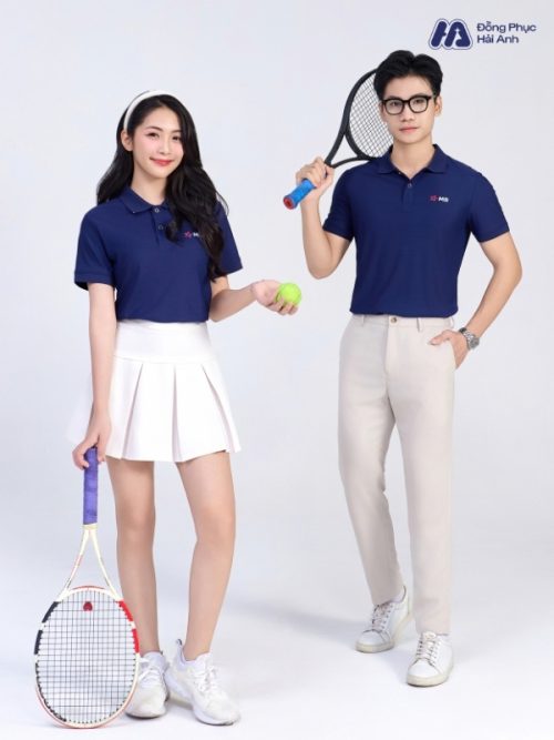 Mẫu Áo Polo Đồng Phục MB Bank Màu Xanh Than - 4