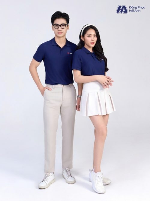 Mẫu Áo Polo Đồng Phục MB Bank Màu Xanh Than - 3