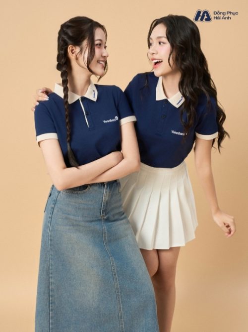 Mẫu Áo Polo Đồng Phục Vietinbank Màu Xanh Đen - 1