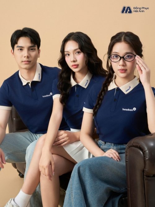Mẫu Áo Polo Đồng Phục Vietinbank Màu Xanh Đen - 3