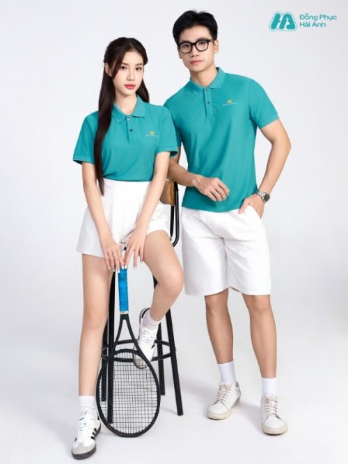 Mẫu Áo Polo Đồng Phục Vietnam Airlines Màu Xanh Lý - 1