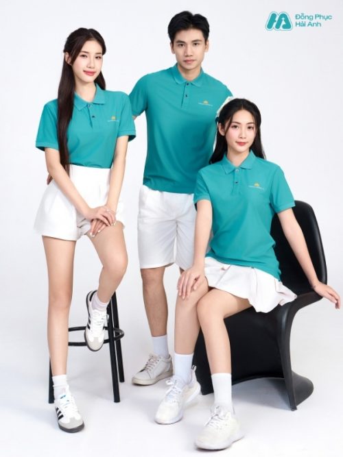 Mẫu Áo Polo Đồng Phục Vietnam Airlines Màu Xanh Lý - 3
