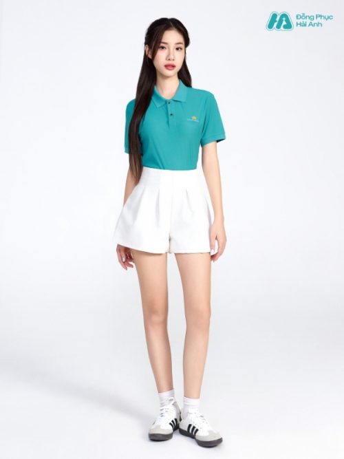 Mẫu Áo Polo Đồng Phục Vietnam Airlines Màu Xanh Lý - 4