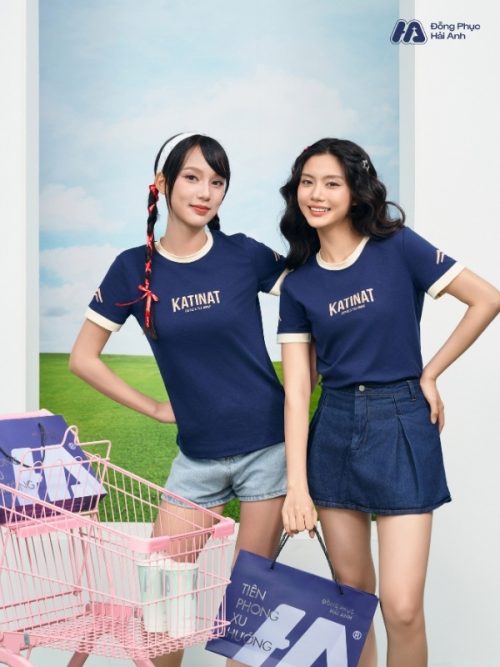 Mẫu Áo Thun Đồng Phục Katinat Màu Xanh Đen - 4