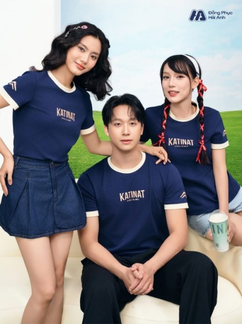 Mẫu Áo Thun Đồng Phục Katinat Màu Xanh Đen - 1