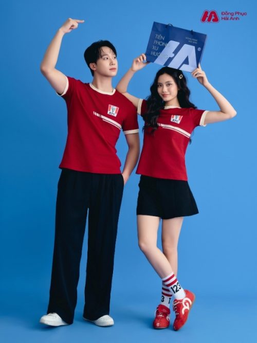 Mẫu Áo Thun Đồng Phục KFC Màu Đỏ Đô - 2
